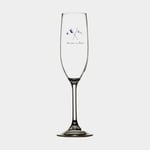 Marine Business Champagneglas i plast Welcome On Board, non-slip, vit/blå, 24 cl, 6-pack