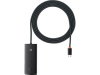 Baseus Lite Series 4In1 Hub Usb-C Iki 4X Usb 3.0 + Usb-C, 2M (Juoda)