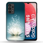 Coque pour Samsung Galaxy A13 / A04S Fleur Lotus Blanc