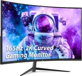 Z-Edge 27 Inch Curved Gaming Monitor 165Hz(DP) 144Hz(HDMI) 1ms MPRT 2K... 