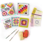 Granny Square-kortlek, 50 Mix & Match-mönsterkort, Stickset för Vuxna, Granny Square-kortlek Virkning