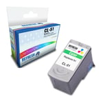 Refresh Cartridges Tri-Colour CL-51 Ink Compatible With Canon Printers