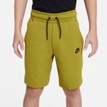 Nike Sportswear Tech Fleece Boys' Shorts Age 10-12 Sz M Green Black DA0826 390