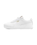 Puma Womens Carina Lux Trainers Sports Shoes - White Leather - Size UK 4