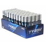 TYZON ALKALISKE AAA-BATTERIER 40-PK