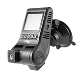 Technaxx FullHD Dual Dash Cam avec caméra Frontale 1080p, 120° et intérieure 480p, 80° - Lecture multimédia, détection de Mouvement, Surveillance du Parc, captures sonores - Dashcam TX-185