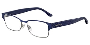 JIMMY CHOO Womens Eyeglasses JC 206 DTY 53-16-145 Blue Ruthenium Eyewear Optical