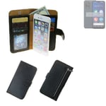 For Doro 8200 wallet case cover black protective bag