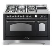 Spis - Dolce Vita 120 cm (2 ugnar) (Svart/Krom) Gas/Induktion