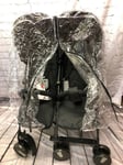 PVC Raincover Rain Cover fits My Babiie MB22 Wider Twin  Stroller Pushchair