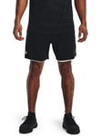 UNDER ARMOUR Men's Training Vanish Woven 2-In-1 Shorts - Black/White, Black/White, Size M, Men