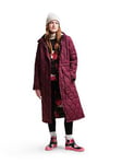 Regatta Orla Kiely Longer Quilted Jacket - Dark Red, Dark Red, Size 12, Women