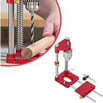 MISS YOU Woodworking Drill Locator, Portable Drilling Locator, Mini Bench Drill Press Machine with High Speed, for Kitchen Cabinet Door Making