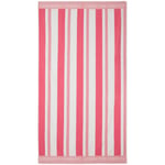 Lexington Striped Strandhåndkle 100x180 cm, Rød Bomullsfrotté
