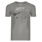 Men's Nike Air Logo Sports T-shirt Top - Grey