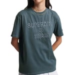 T-Shirt Gris Femme Superdry Garment