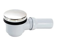 AquaSu® Bonde de vidange pour bac de douche super plat | Pour receveurs de douche avec trou de vidange de 90 mm | Baignoire | Chrome