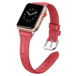 TRISTRAPS Compatible Cowhide Leather Strap, 38mm/40mm/42mm/44mm,Color Optional, Replaceable Sports Strap, Suitable for iWatch5/4/3/2/1