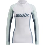 Swix RaceX Classic Half Zip Dame Bright White/Glacier, XS