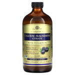 Solgar, Calcium Magnesium Citrate Liquid with Vitamin D3, Blueberry, 16 fl oz (4