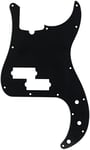 Fender 3-ply, black, 13-hole mount precision bass pick guard (with truss rod notch), 099-1352-000