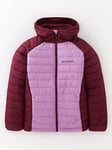 Columbia Girls Powder Lite Insulated Jacket - Purple, Purple, Size M=11-12 Years, Women