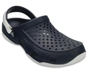 Crocs Mens Swiftwater Deck Clogs Navy/White US13