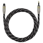 Audio Optical Cables 5m OD6.0mm Square Port to Round Port Set-top Box Digital Audio Optical Fiber Connecting Cable