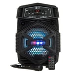 Portable Wireless Bluetooth Speaker Rechargeable LED Trolley Party Heavy Bass  