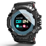 ZZJ Smart Watch,Men Smartwatch Ios Android Watch Smart Sport Watch Life Waterproof Alarm Mate Camera Call Reminder,B