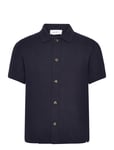 Les Deux Gustavo Knit Shirt Marinblå