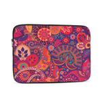 Laptop Case,10-17 Inch Laptop Sleeve Carrying Case Polyester Sleeve for Acer/Asus/Dell/Lenovo/MacBook Pro/HP/Samsung/Sony/Toshiba,Red Paisley 17 inch