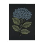 Ekelund Linneväveri Hydrangea kjokkenhåndkle 48x70 cm Svart-blå