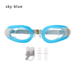 1pc Swimming Goggles Swim Eyewear Children Eyeglasses Sky Blue