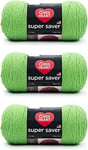 Red Heart Super Saver Lot de 3 – Vert printemps – 198 g – Acrylique – 4 moyen (peigné) – 300 m – Tricot, crochet, artisanat et amigurumi
