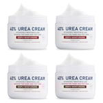 OUKEYA Crème d'Uree 40%, Crème Pieds Très Secs et Abîmés, Réparatrice Hydratante pour Crevasses Mains, Crème Gerçures Engelures, Soins Intenses Mains et Pieds, Nourrissante Crème Corps(150g(Lot de 4))