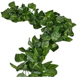 168 feet Fake Foliage Garland Leaves Decoration Artificial Greenery Ivy Vine Plants for Home Decor Indoor Outdoors (Scindapsus Leaves)