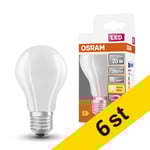 LED lampa E27 | A60 matt | 2700K | 2,2W (25W) dimbar 6st [Osram]