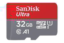 SanDisk Ultra - flash-minneskort - 32 GB - microSDHC UHS-I
