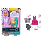 Corolle - Coffret Luna Pyjama Party, poupée Mannequin + Dressing Pop Musique & Mode, 28cm, dès 4 Ans