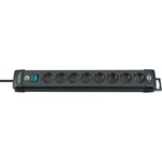 brennenstuhl Extension socket Premium-Line 8-Vei 3.00 m Sort - Beskyttende Kontakt TYPE F