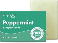 Handmade Natural Peppermint & Poppyseed Soap - Refreshing, Uplifting, Exfoliatin