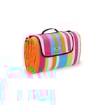 Picknickfilt 200 x 200 cm randig