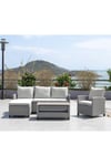 Stockholm Outdoor Garden RattanChaise Lounge Set with Armchair