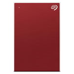 Seagate Backup Plus Slim 1TB External Hard Drive Portable HDD - Red USB 3.0 for PC Laptop and Mac, 1 Year Mylio Create, 2 Months Adobe CC Photography, (STHN1000403)