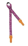 Ortega Guitars Ukulele Strap Cotton - Spring Series - Adjustable - Purple / Purple Jean (OCS-360U), 1390mm