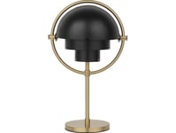 GUBI - Multi-Lite Portable Bordlampe Black/Brass GUBI