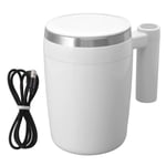 Automatisk magnetisk omrörningsmugg 380 ml USB-laddning rostfritt stål kaffeblandningsmugg självomrörande mugg