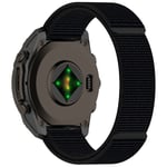 Garmin Klockarmband i Nylon med Kardborreband - 26MM Svart Svart