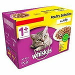 Whiskas 1+ Cat Pouches Poultry Selection In Jelly 12x100g Pk - 100g - 410918